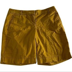 J. Crew Summer Weight Chino Gold Brown Shorts Sz 8